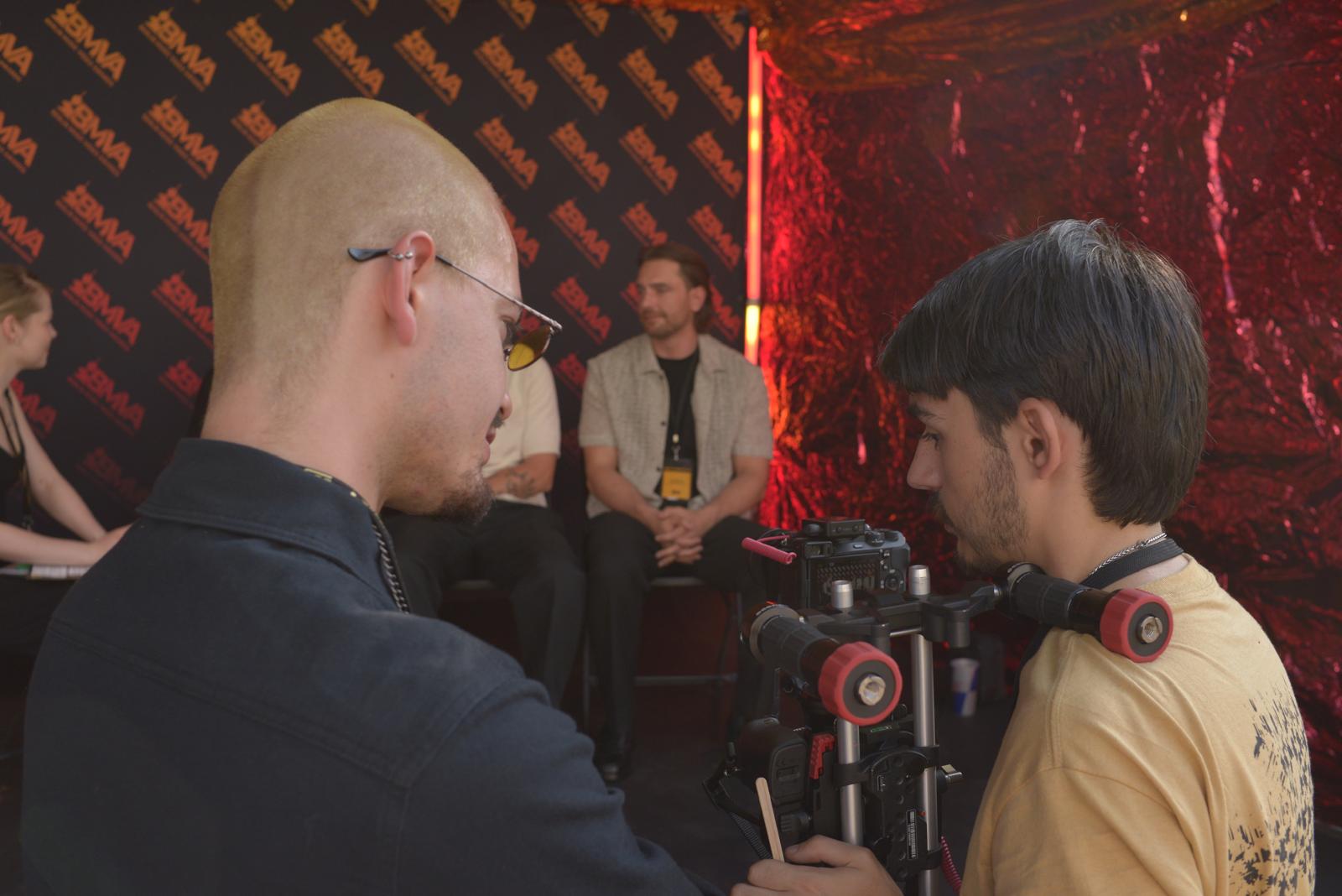 Yannick Solandt Filming at the BMVAs